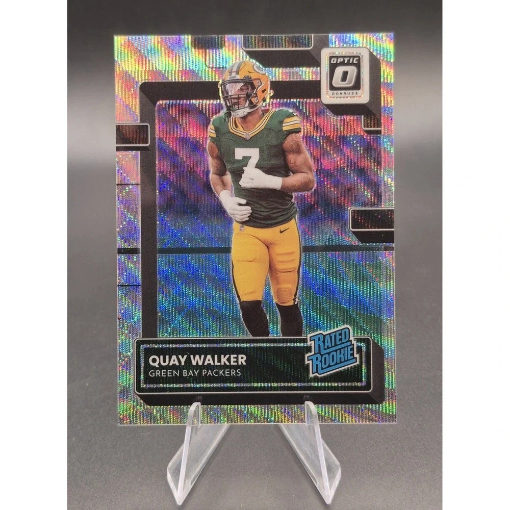 2022 Donruss Optic Quay Walker #248 Rated Rookie Silver Wave Prizm /300 Packers